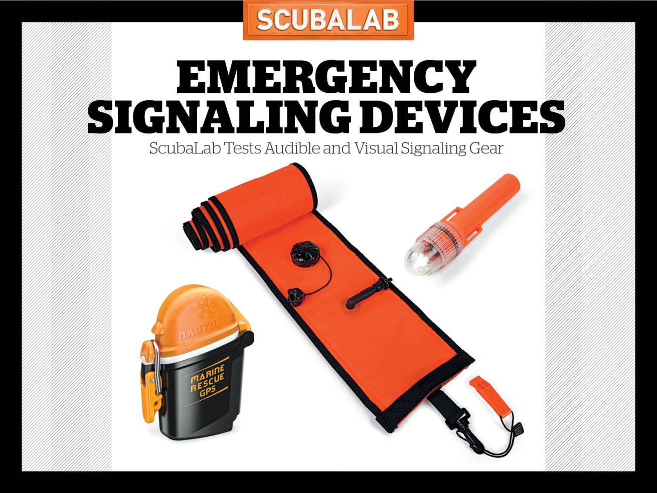 ScubaLab 2017 Audible and Visual Signaling Devices Gear For Scuba Diving