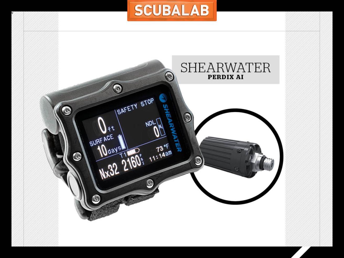 Shearwater Perdix AI scuba diving computer gear