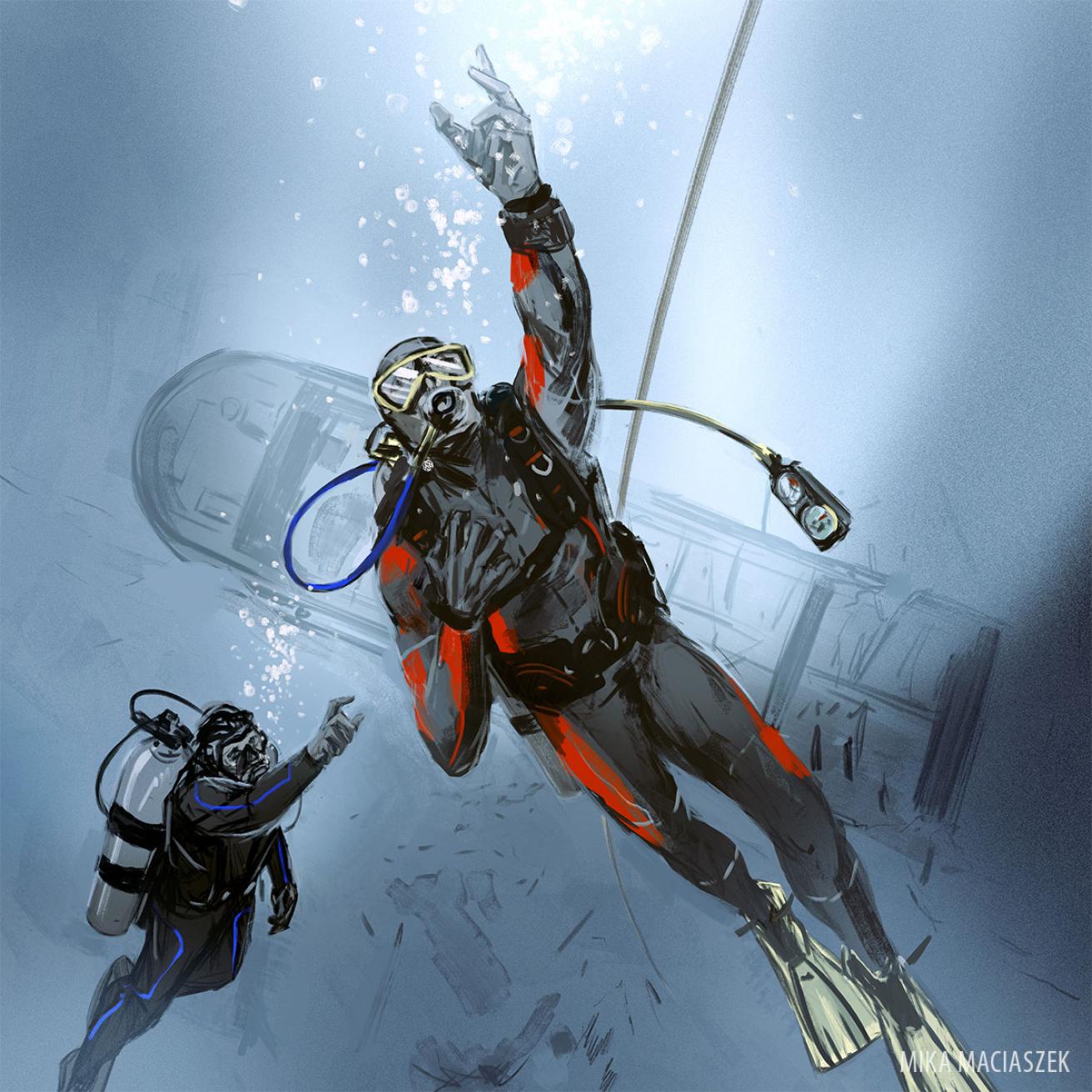 scuba diving emergency ascent 