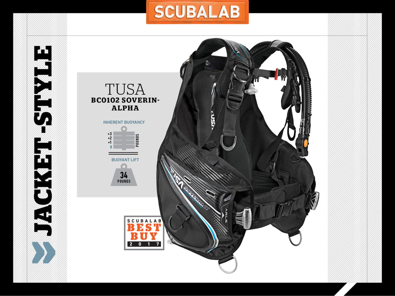 Tusa BC0102 Soverin-Alpha scuba diving BC ScubaLab review