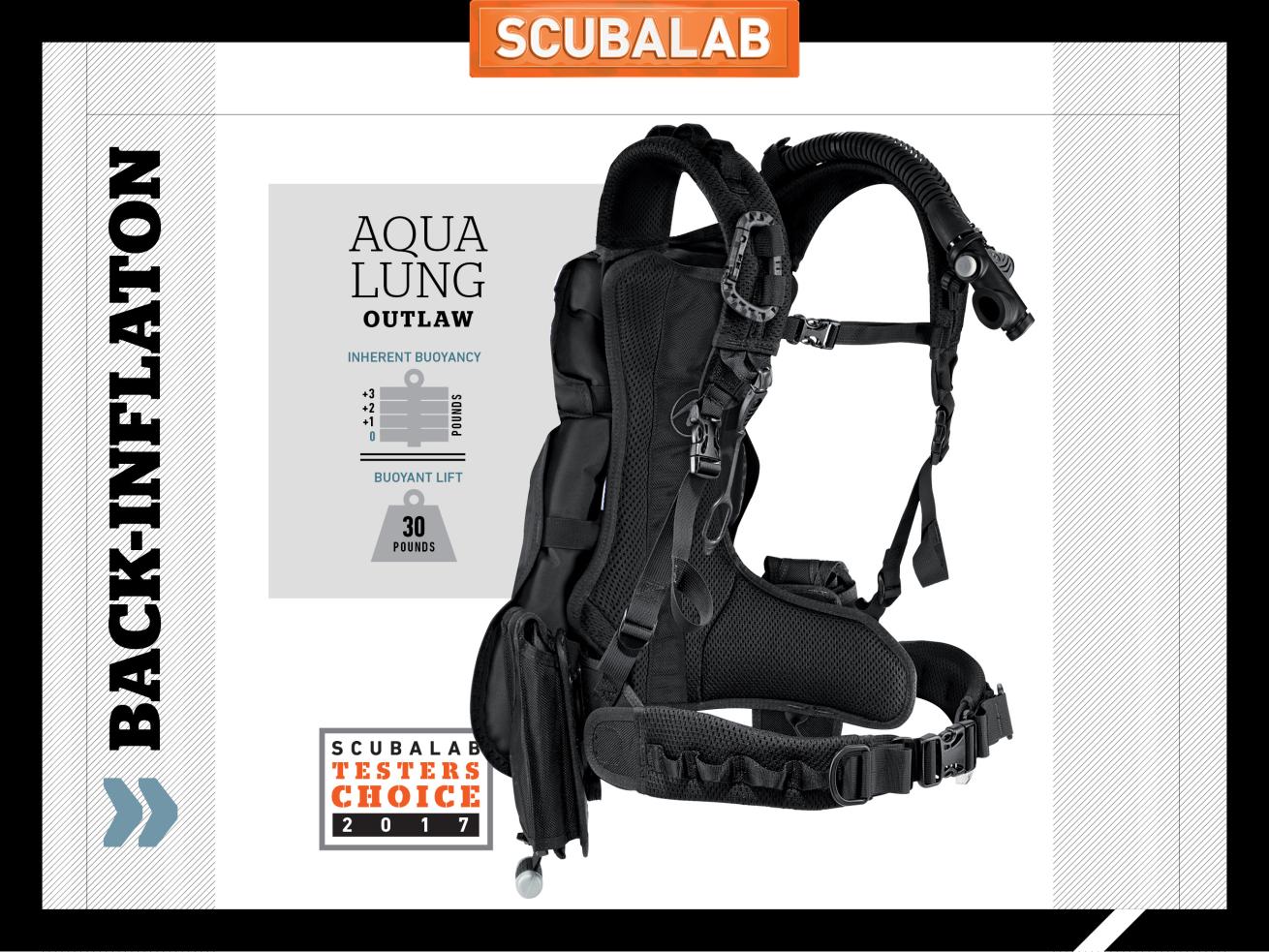 Aqua Lung Outlaw Back-inflate scuba diving BC ScubaLab review