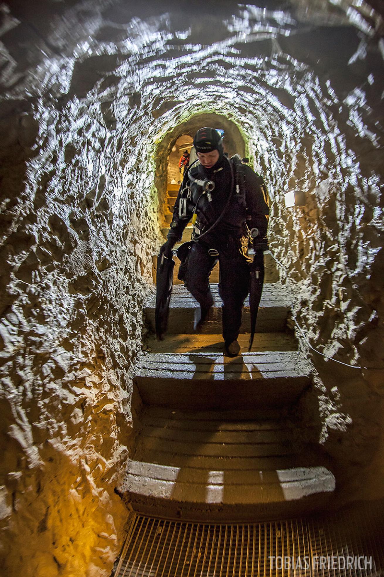 cave diving in Budapest 