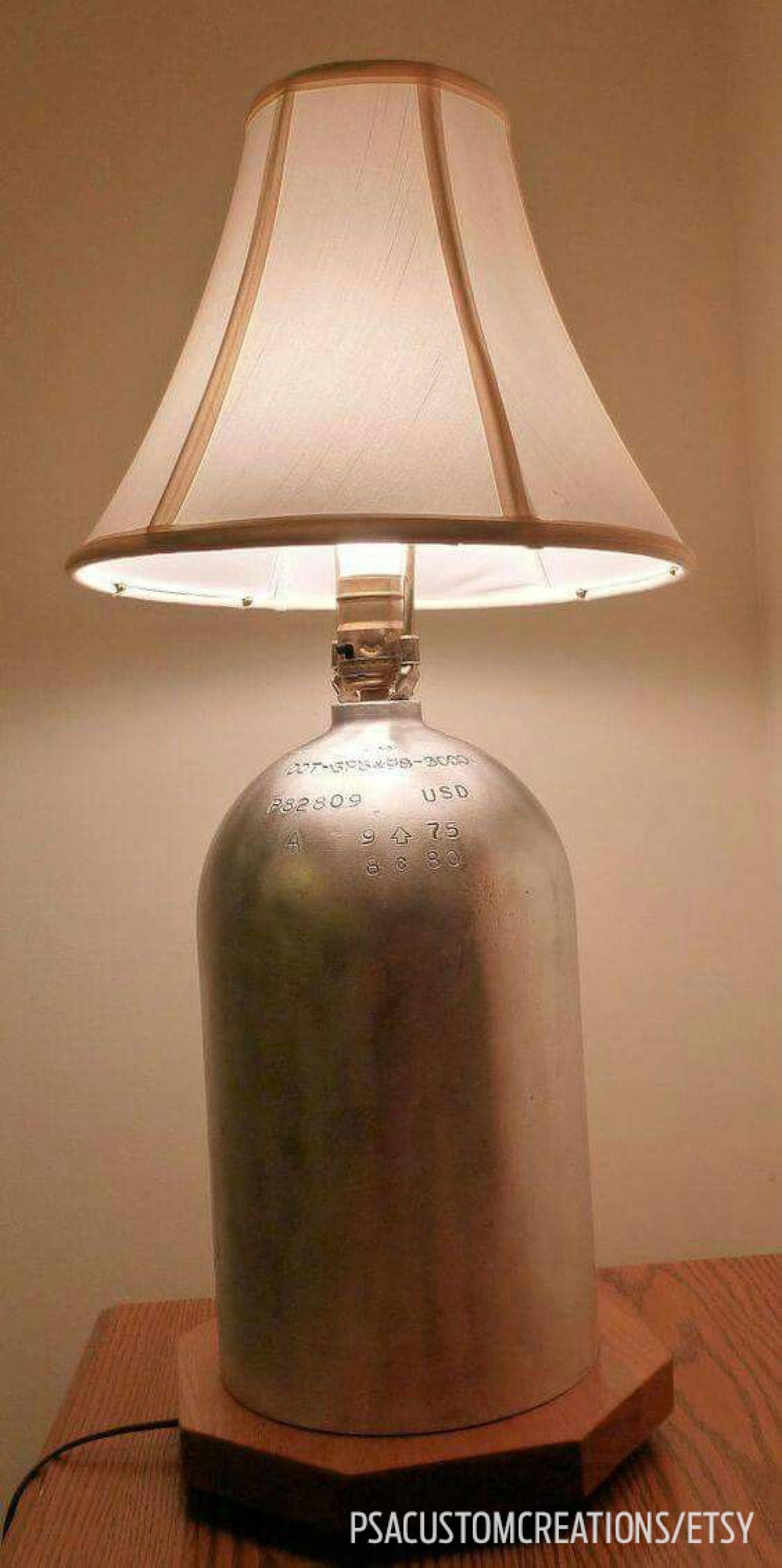 scuba tank lamp