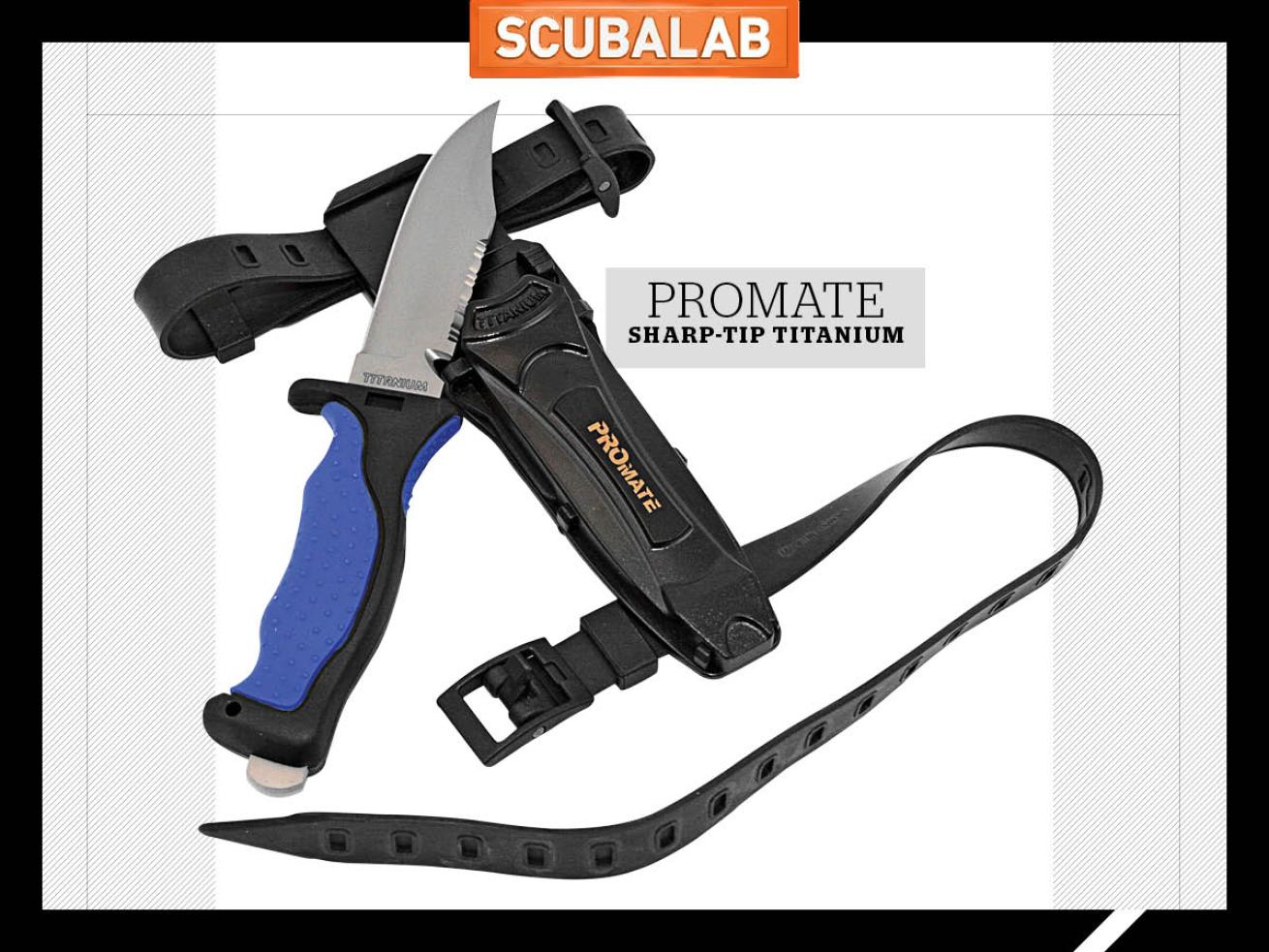 Promate Sharp Tip Titanium Dive Knife Scuba Diving