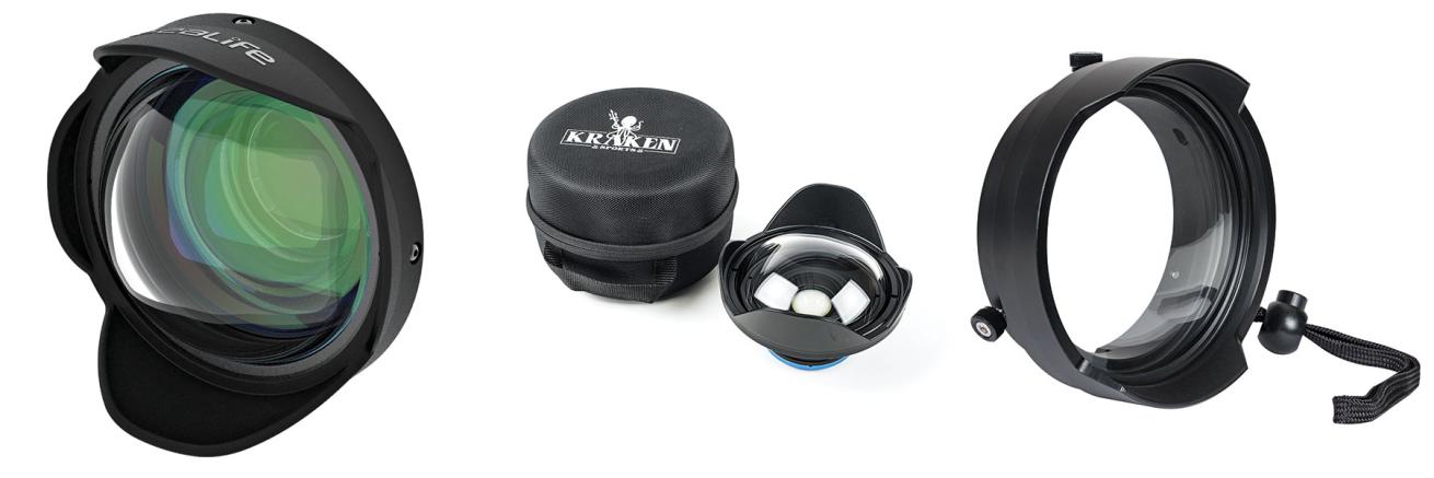 photo gear for wide angle underwater