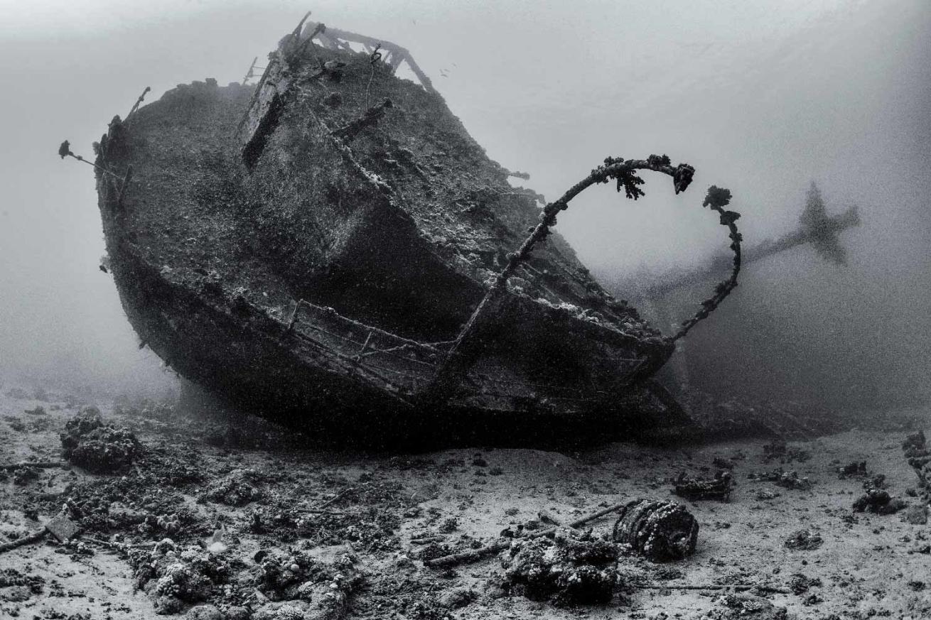 underwater shipwreck