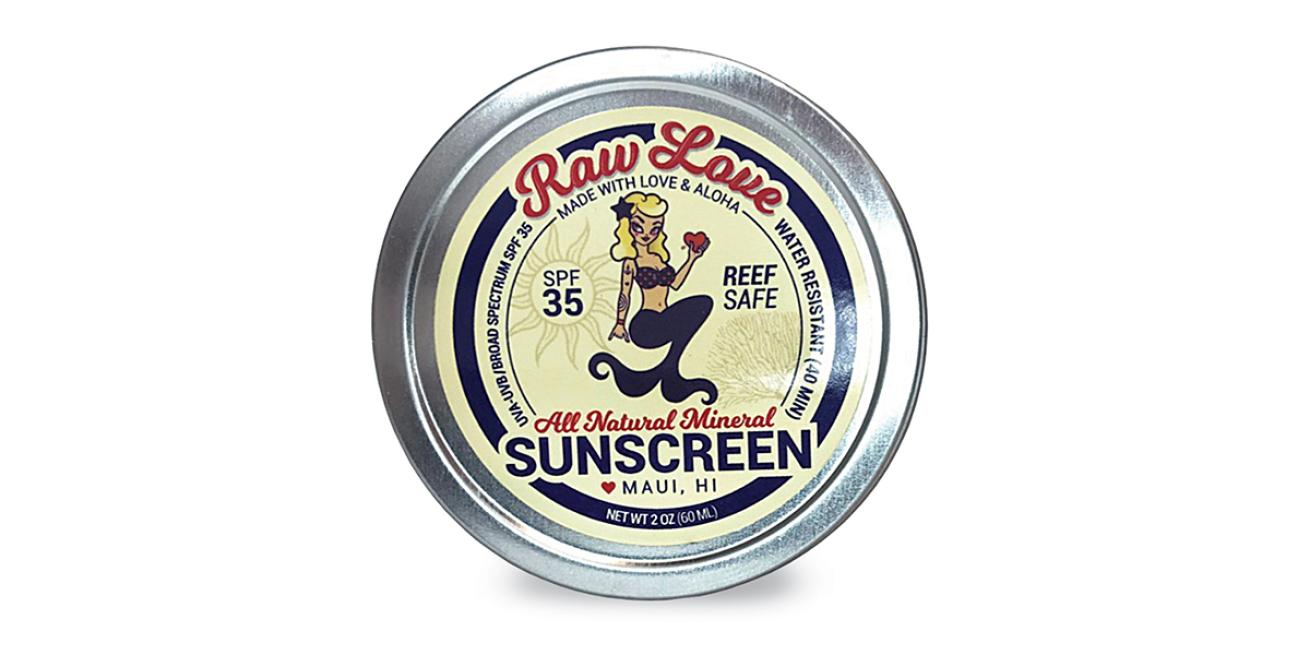 Raw Love reef safe sunscreen