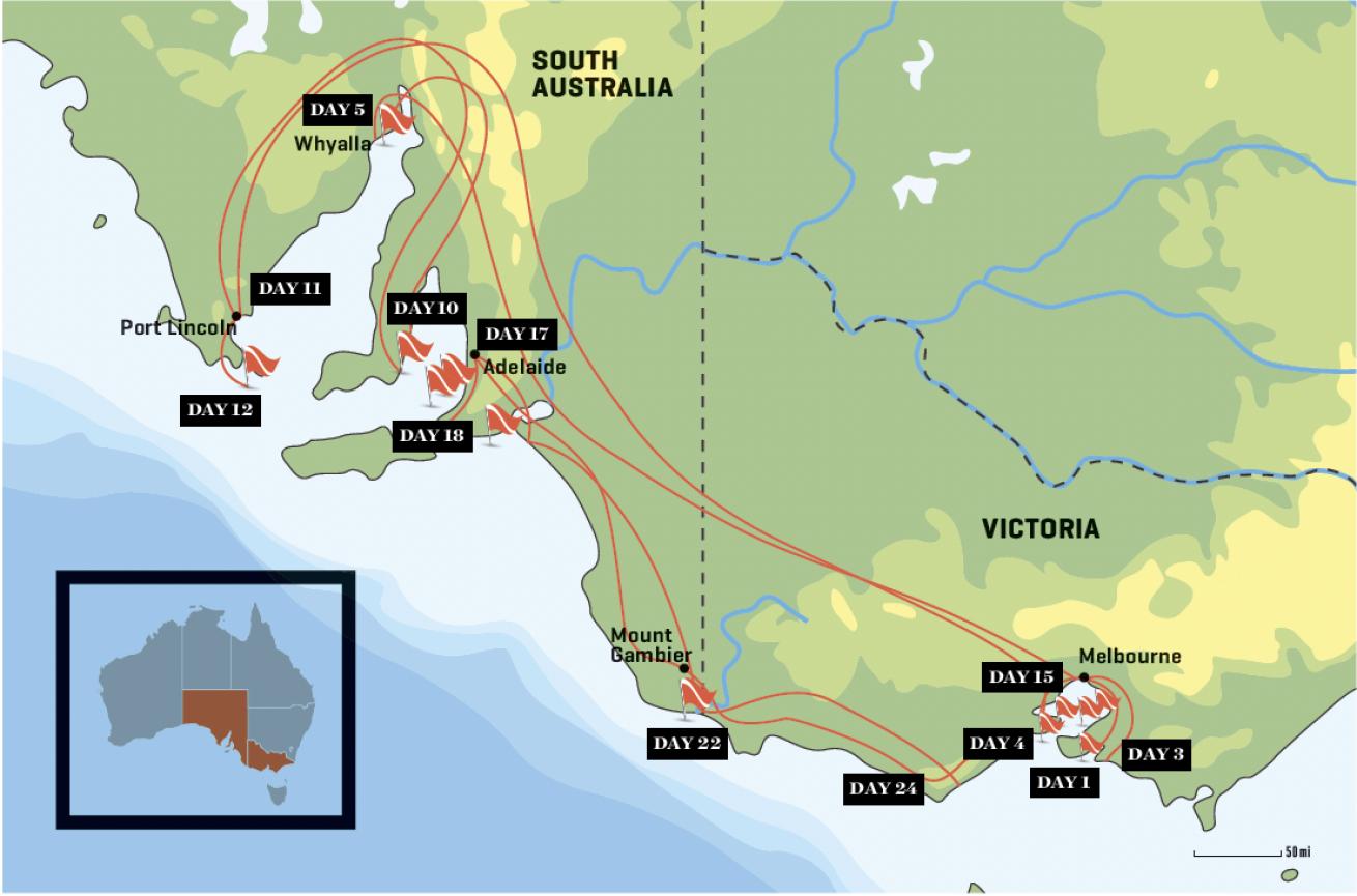 Australia Journey Map