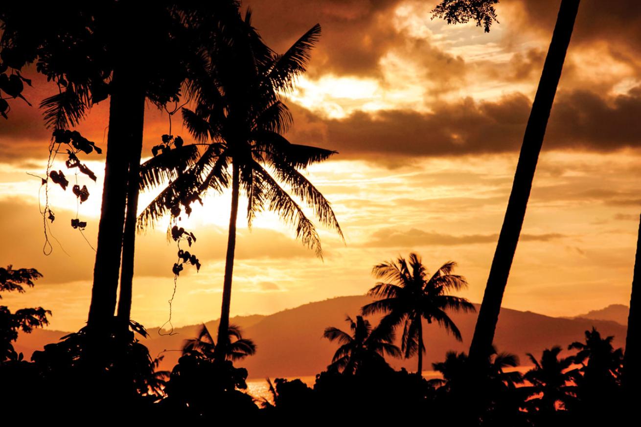 Sunrise in Fiji
