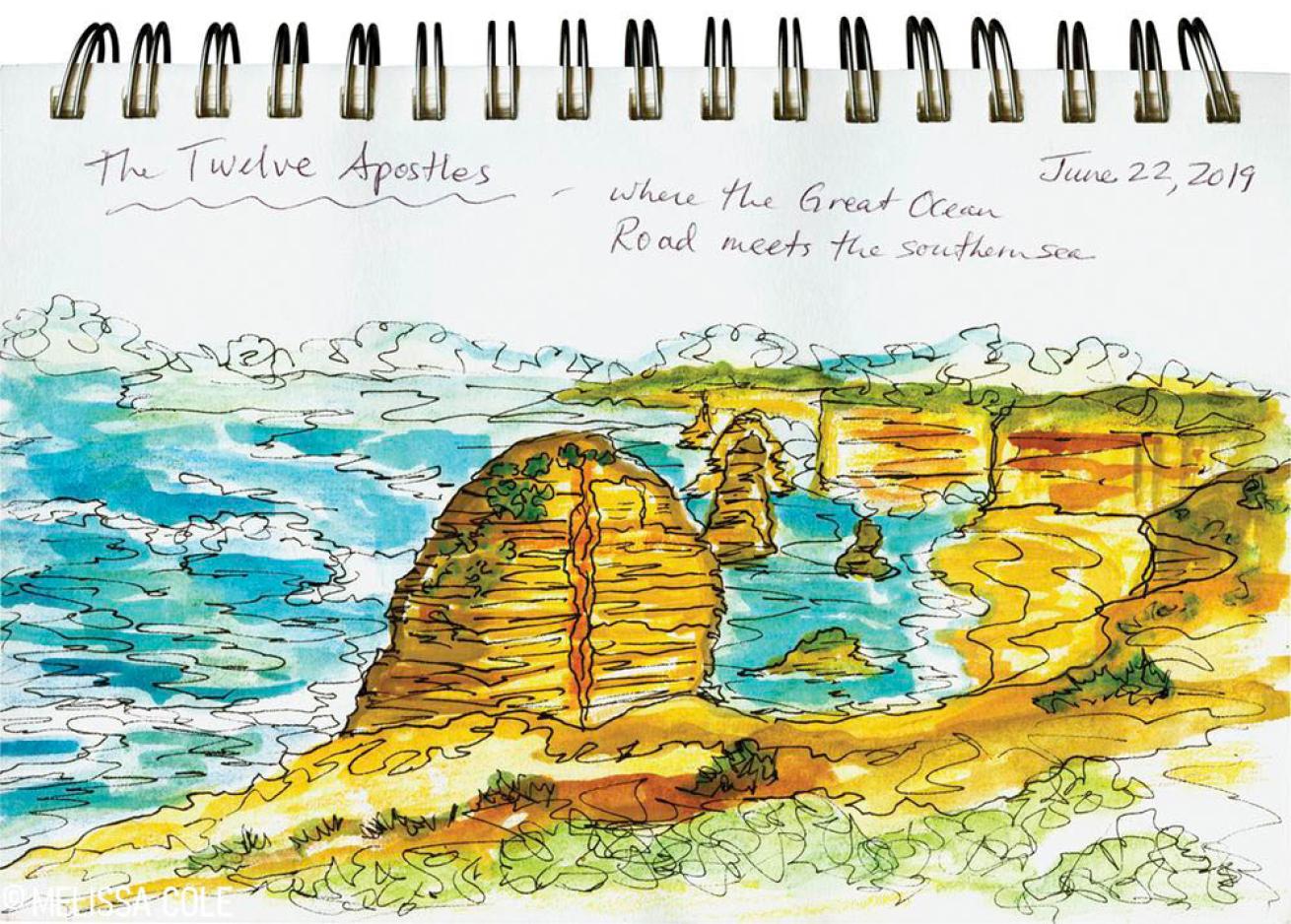 Twelve Apostles Sketch 