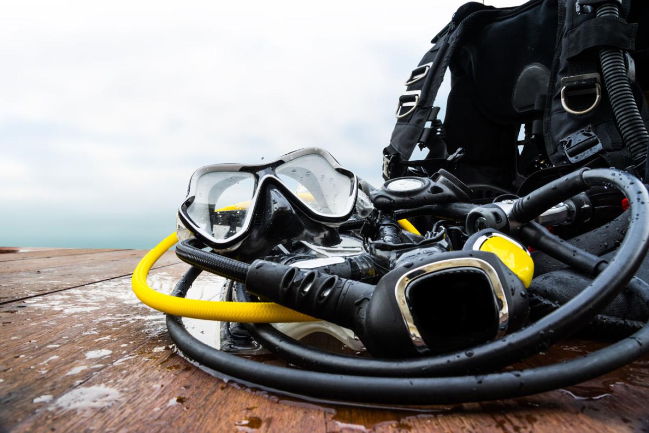 Scuba Diving Gear Dock