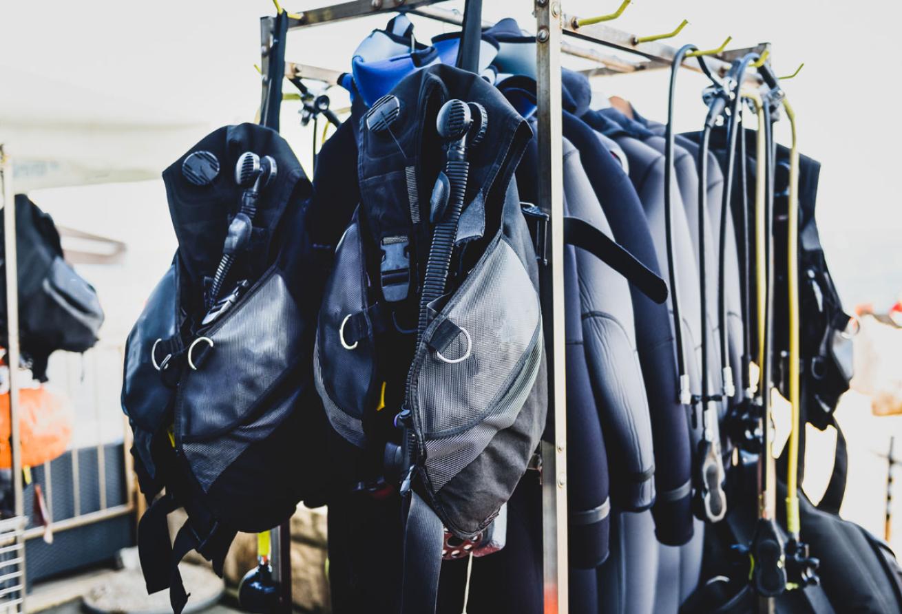 Scuba Gear Drying