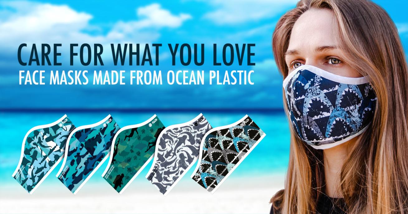 PADI ocean plastic face mask covid19