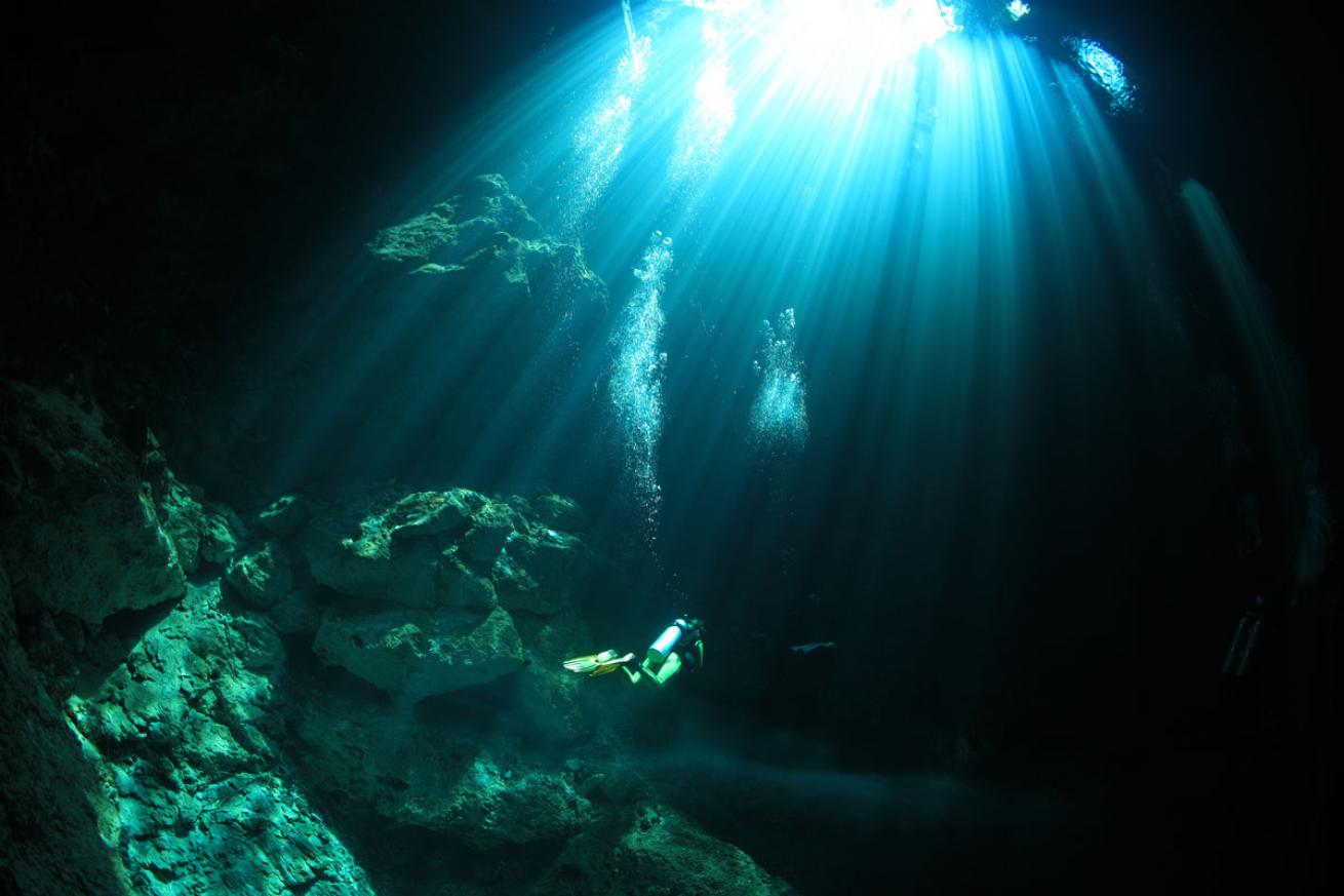 Cenote in Yucatan Peninsula