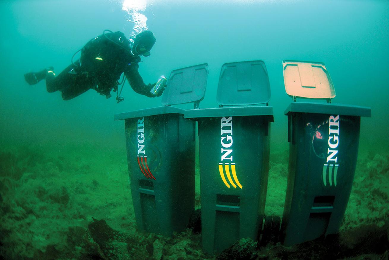 Underwater Recycling Bins Norway 
