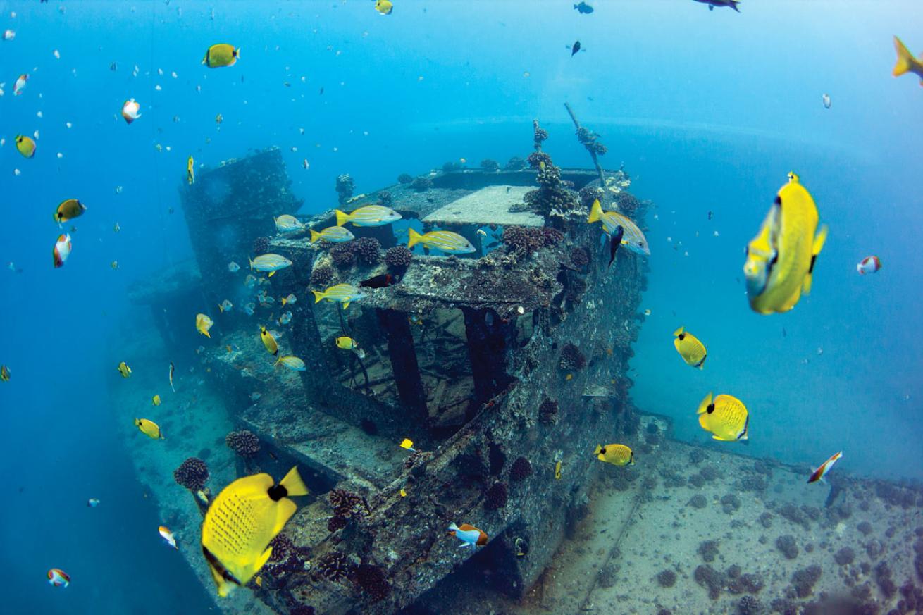 YO-257 Shipwreck in Oahu