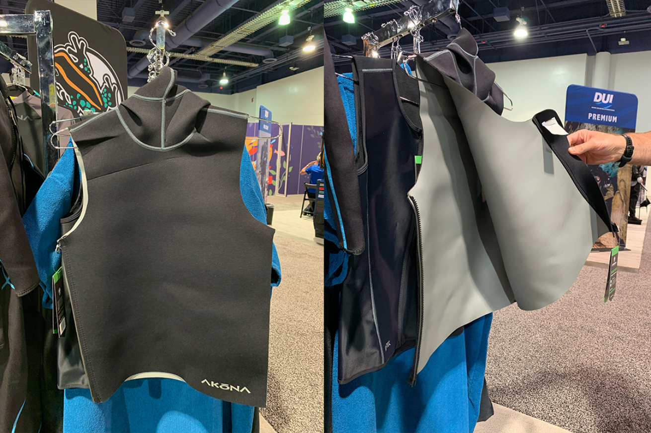 Akona 2mm Hooded Vest with full-side zipper