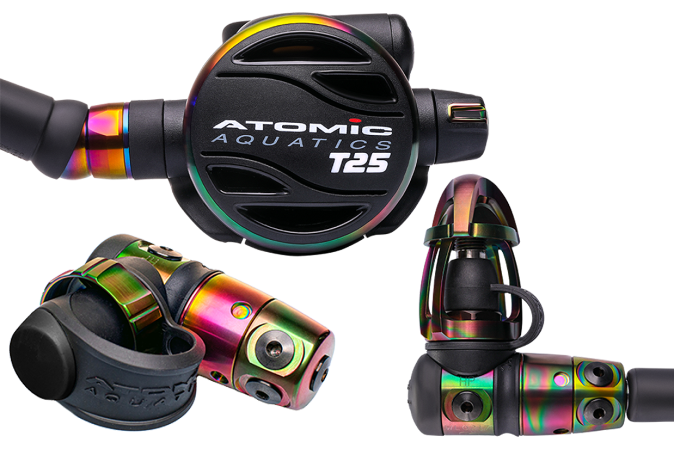 Atomic Aquatics T25 Limited-Edition Anniversary scuba regulator 