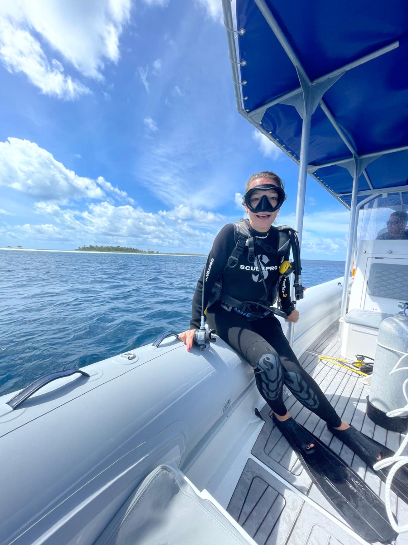 Scuba Diver in Tikehau