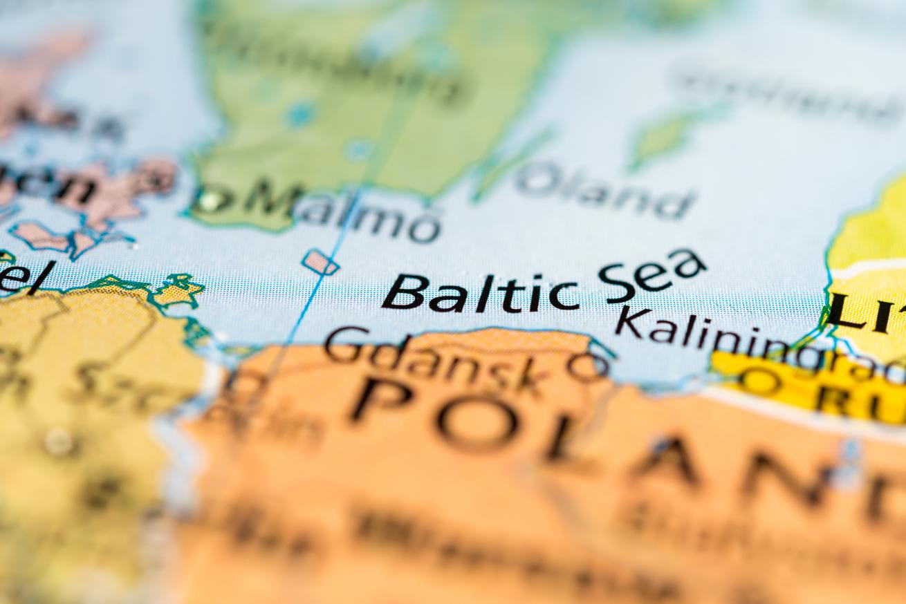 Baltic sea map