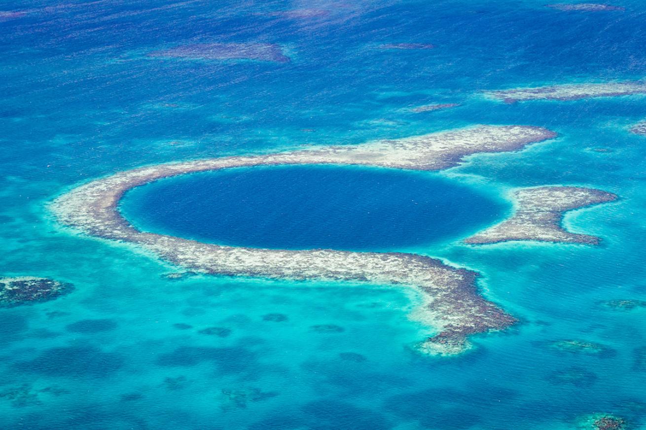 Great Blue Hole aerial