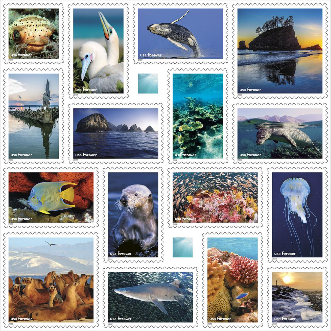 Marine forever stamps full collection
