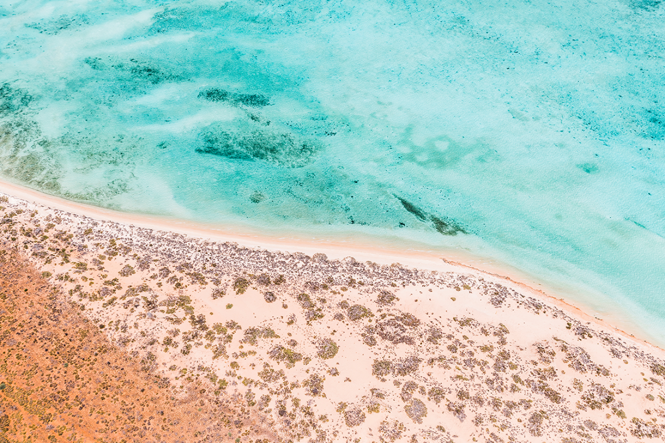 Aerial view of the Ningaloo Reef.