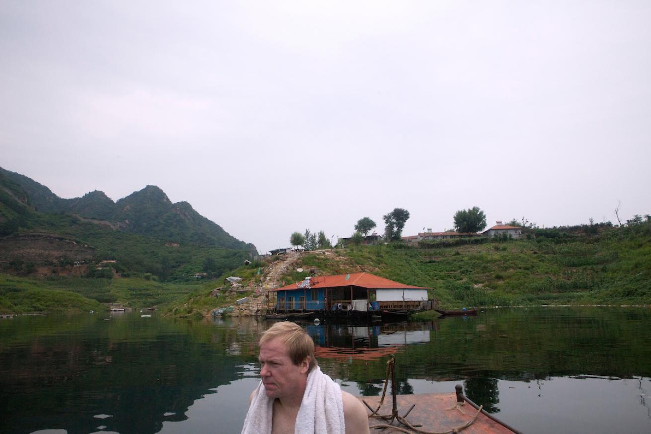 A picture of Steven Schwankert near the lake