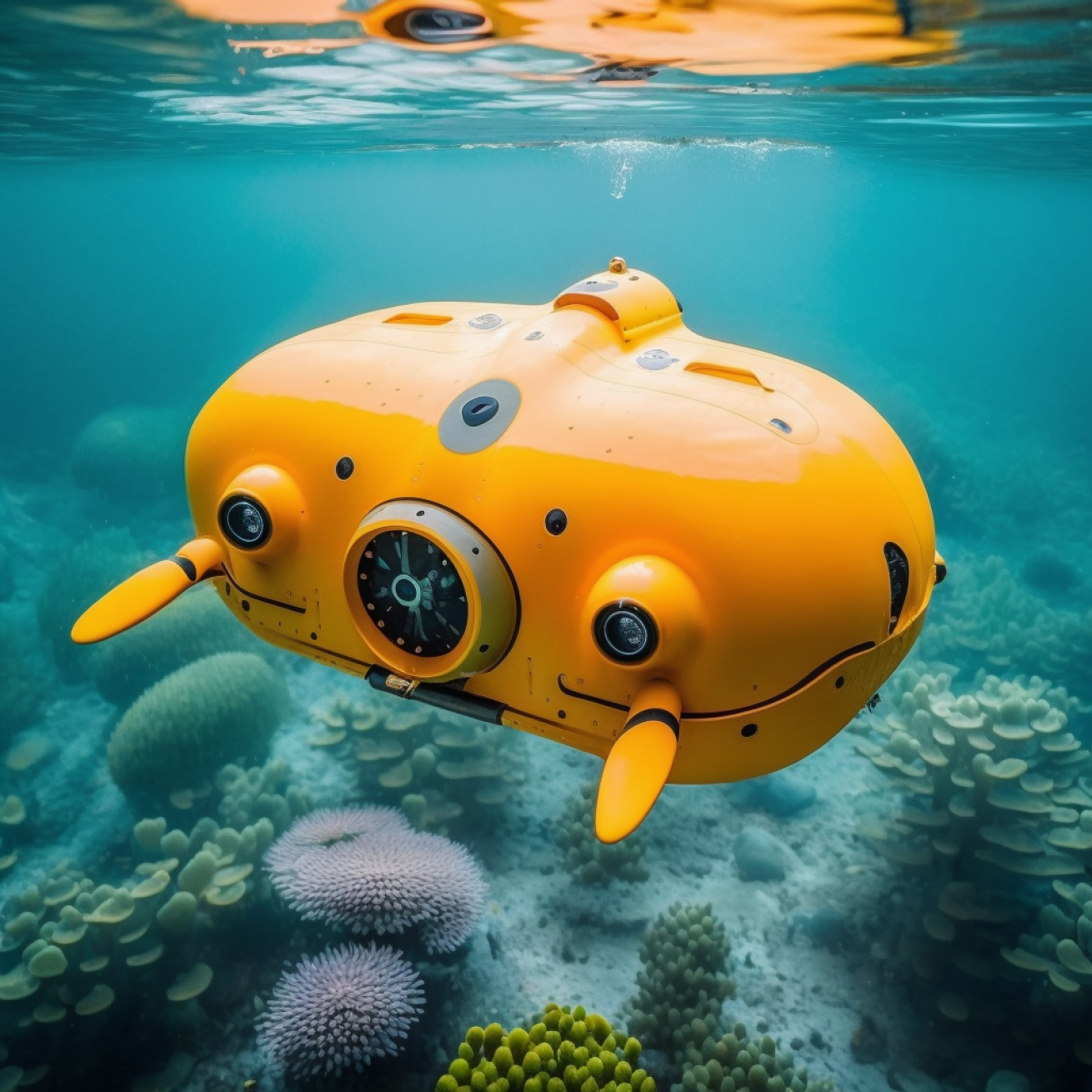 underwater drone rendering