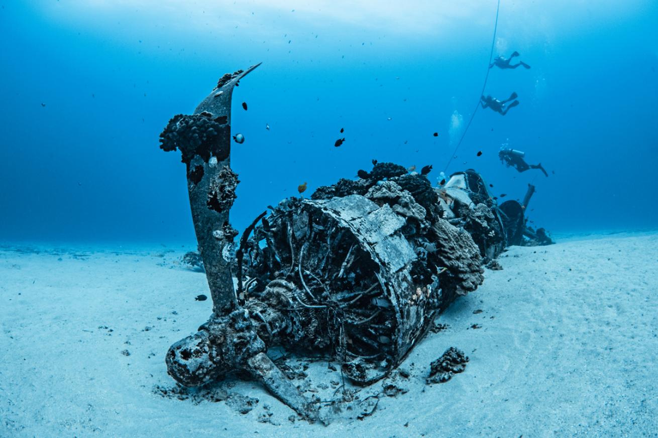 The Corsair fighter is perhaps Hawaii’s most famous divable wreck.