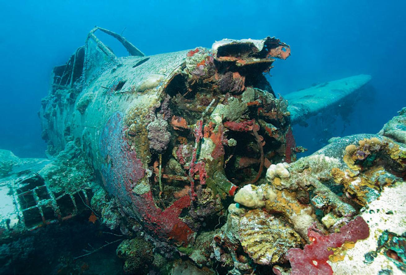 scuba diving World War II wrecks in Palau