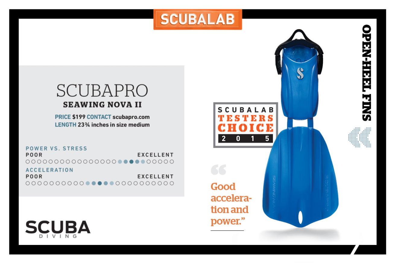 ScubaLab fin review Scubapro Seawing Nova