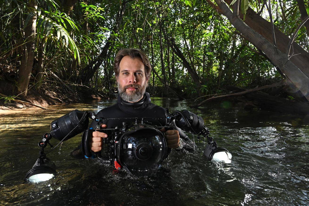 Photographer Thomas Peschak captures images for National Geographic and Rolex Perpetual Planet Amazon Expedition.