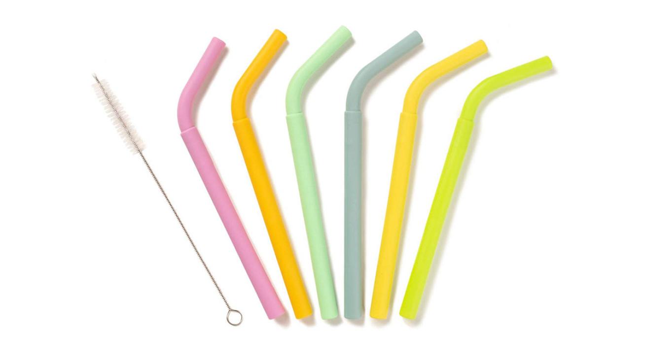silicone drinking straws