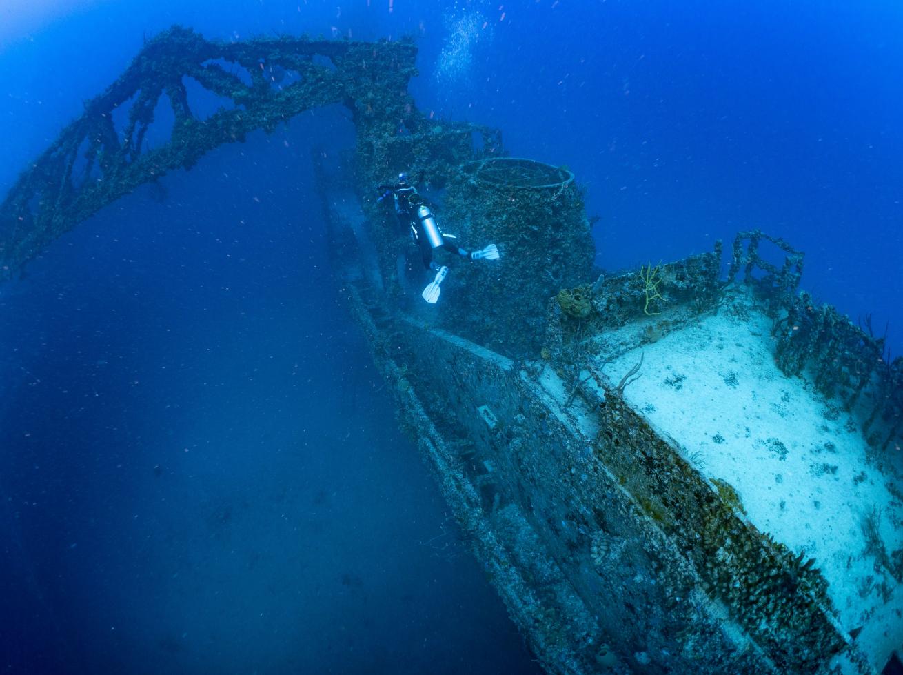 Diver on Spiegel Grove