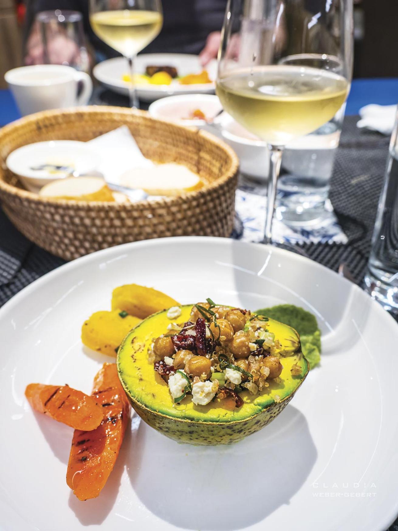 Chefs aboard Gaia Love expertly prepare dishes to suit an array of tastes and diets, including vegetarian and vegan options.