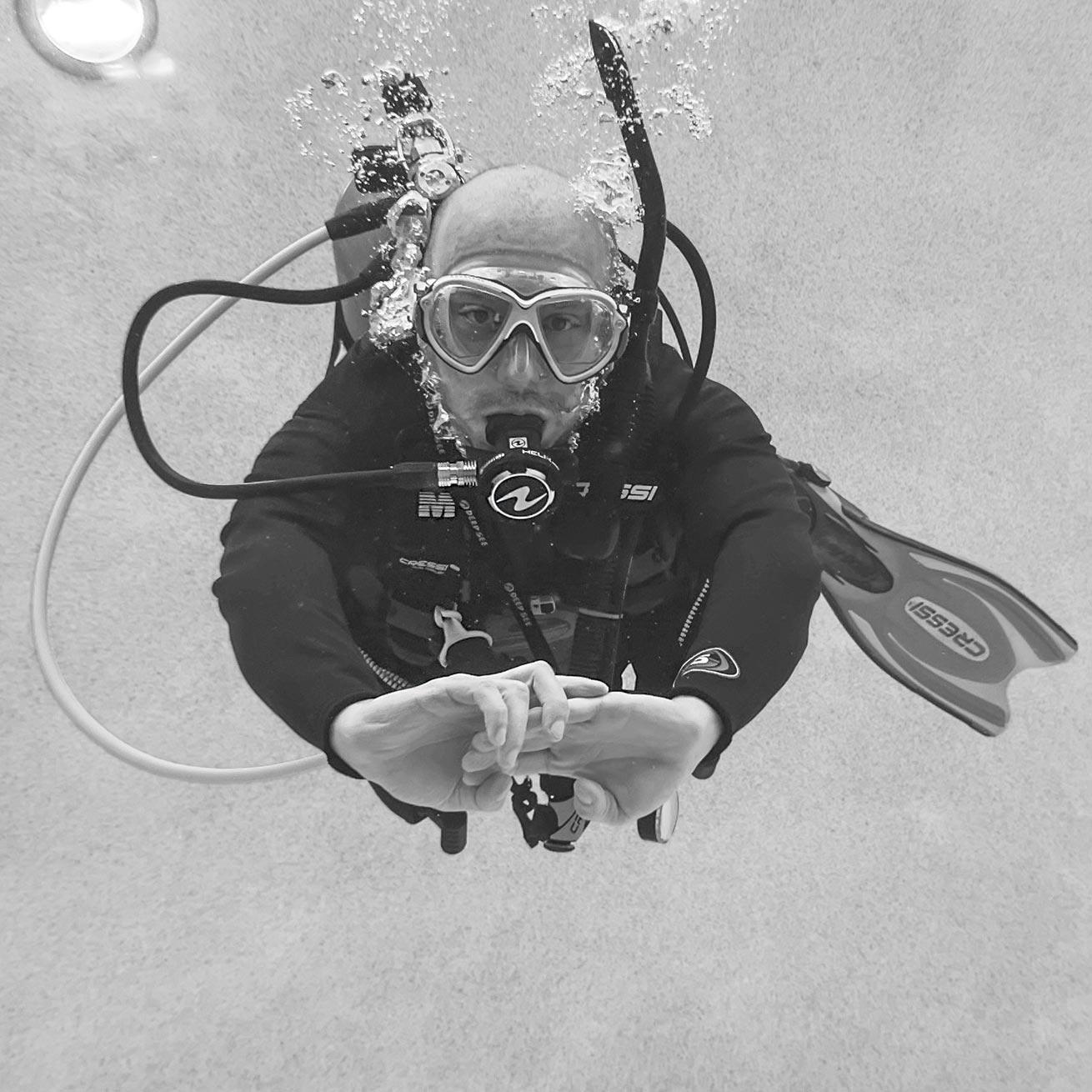Nothing like that first underwater breath.