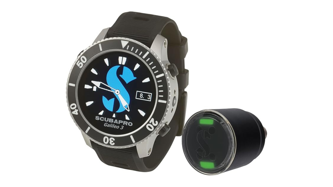Dive computer combines classic style with air-integration.