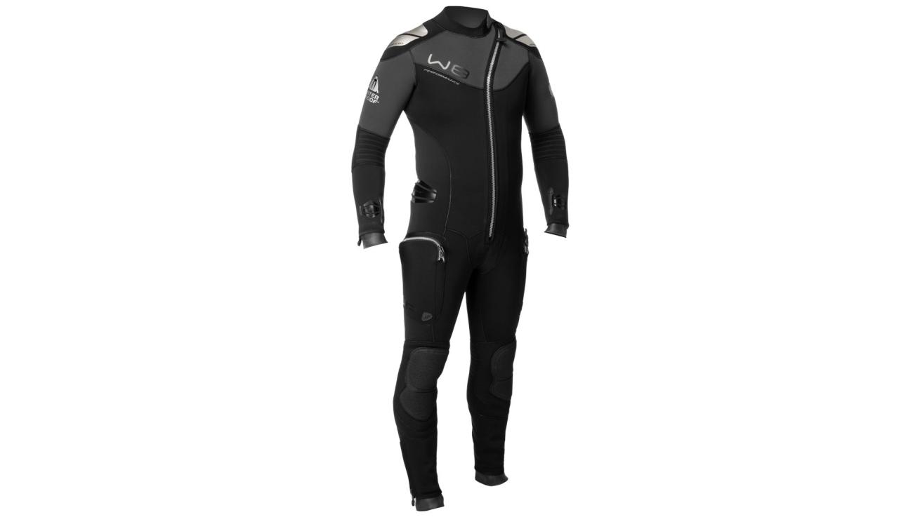 Front-zip suit with all the features of Waterproof’s premium suits.