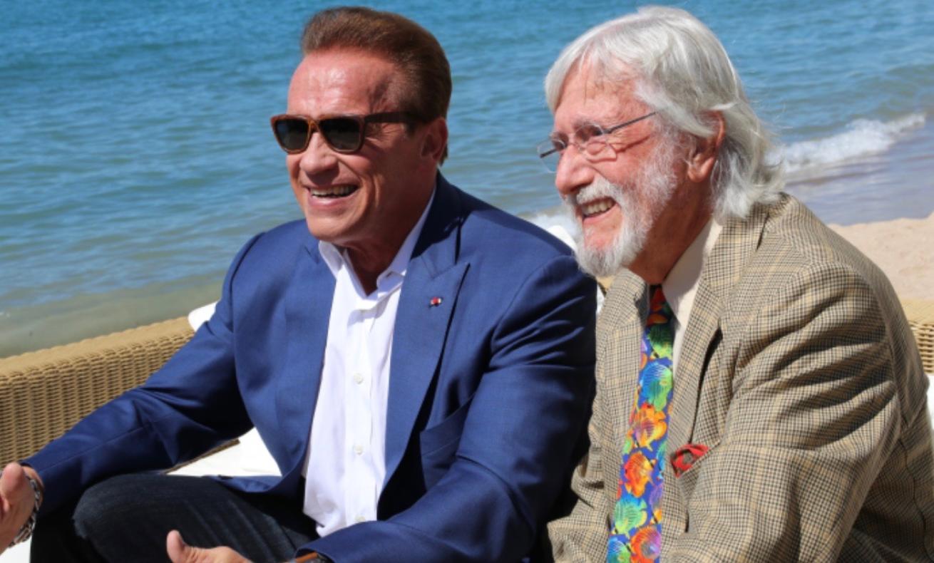 Arnold Schwarzenegger with Jean-Michel Cousteau
