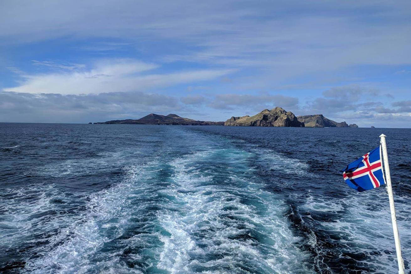 Water off the coast of Iceland.