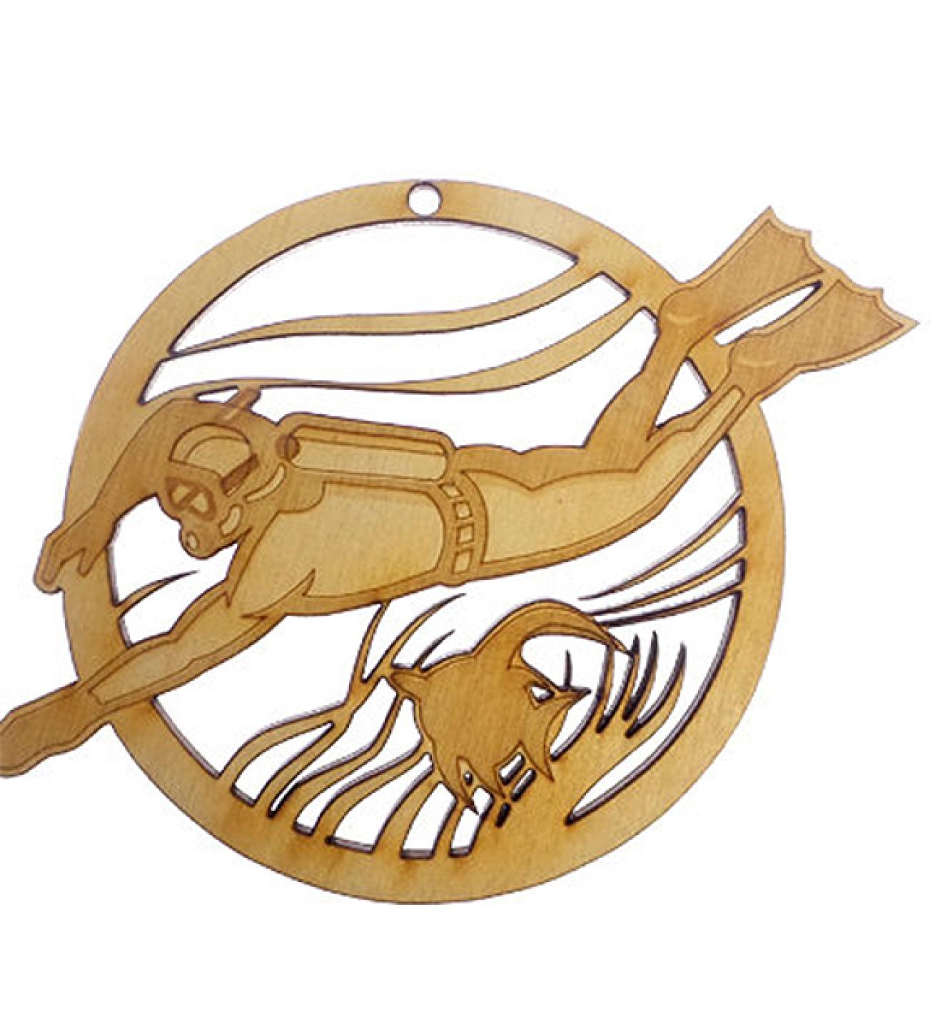 birch wood ornament