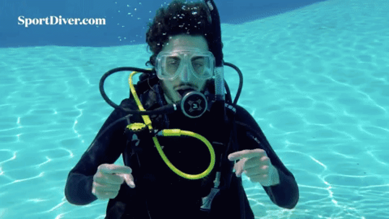 scuba hand signals funny