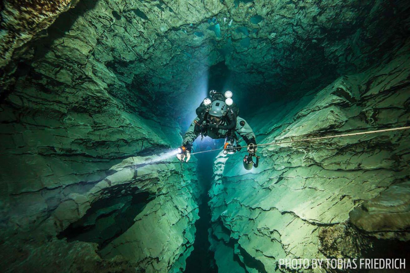 cave diving hungary