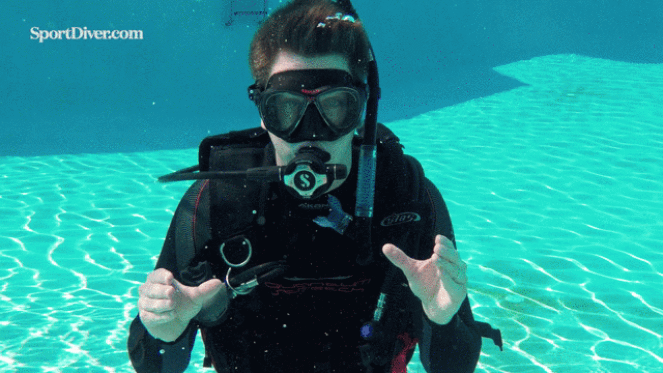scuba diving hand signals