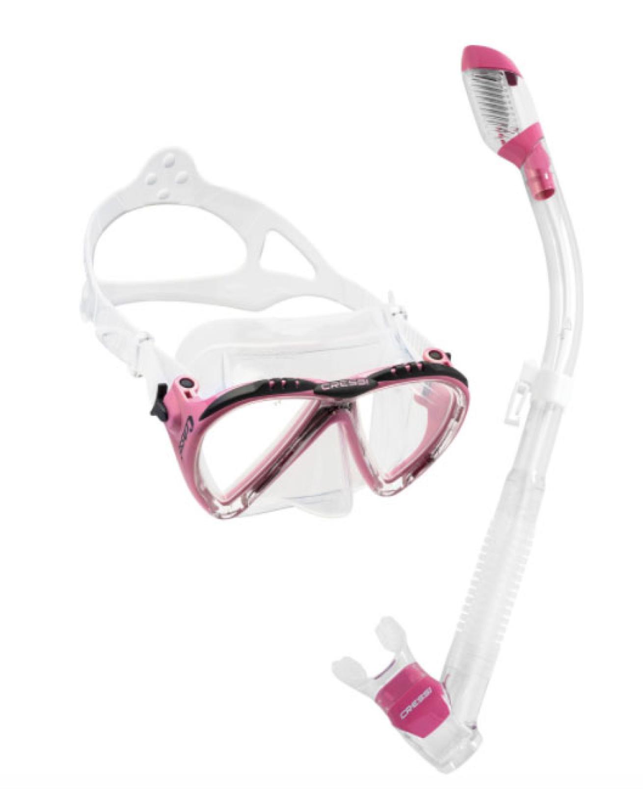 Cressi Lince Mask and Supernova Dry Snorkel