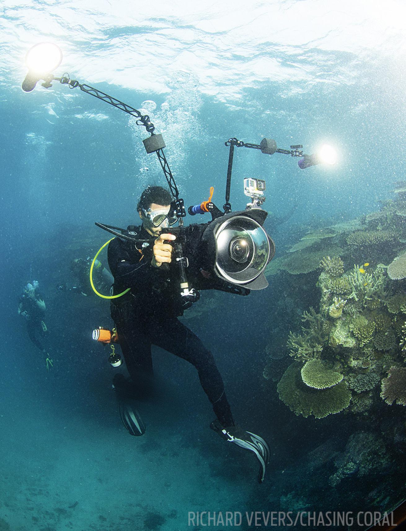 jeff orlowski filming chasing coral on great barrier reef