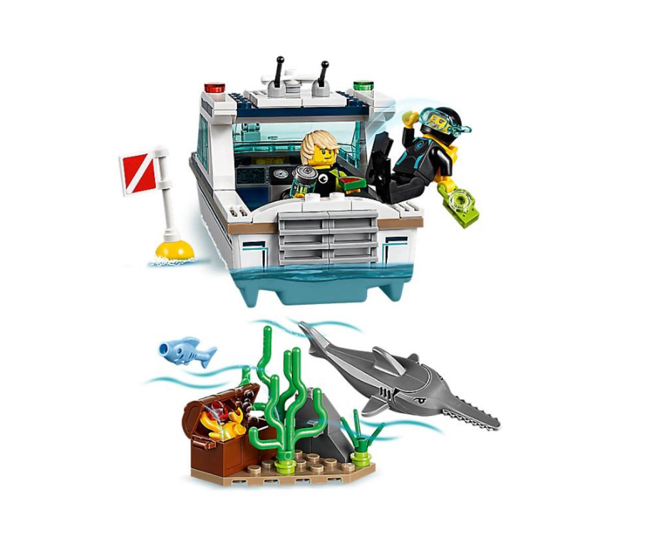 Lego dive boat set