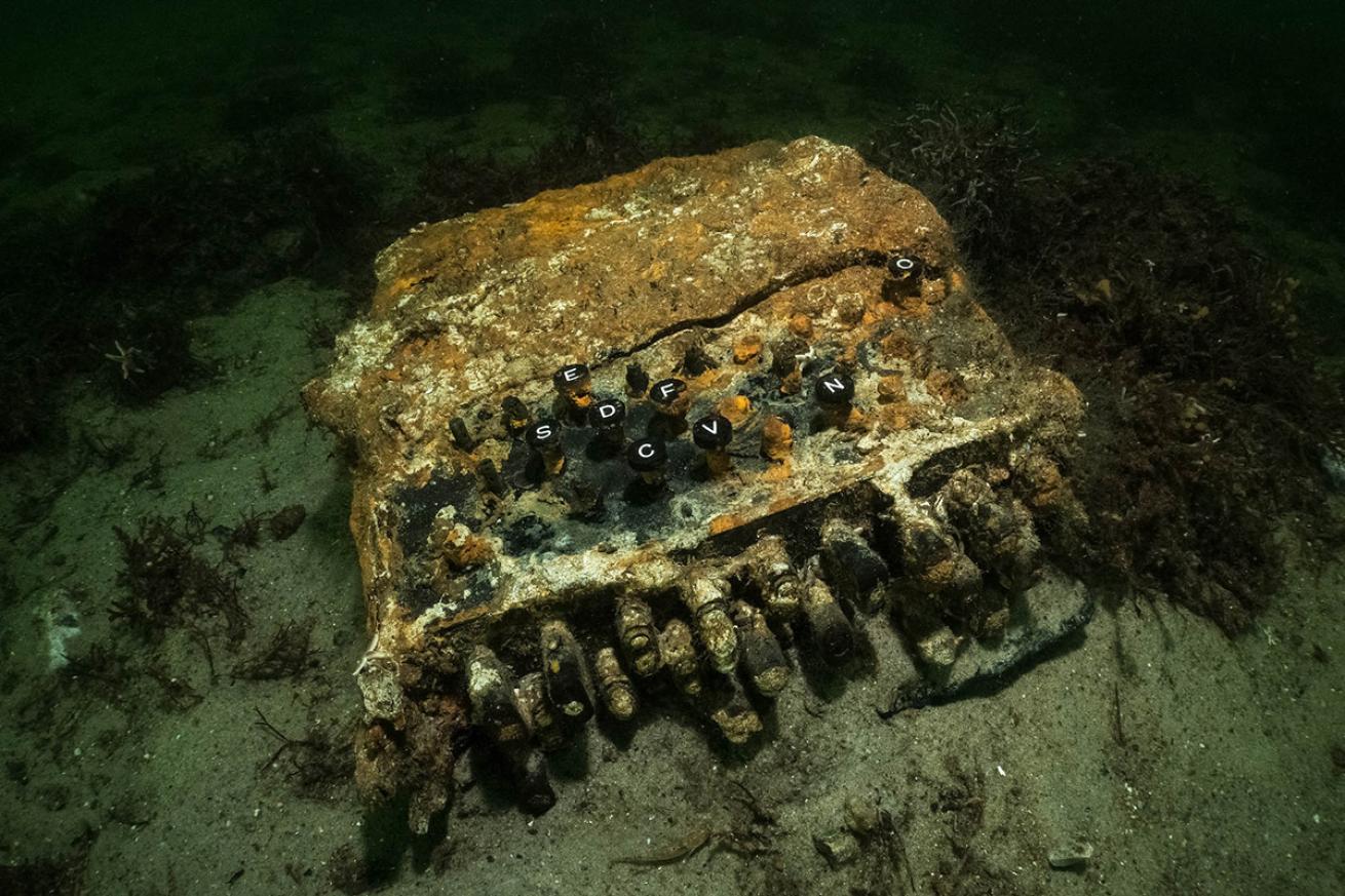 Sunken enigma machine