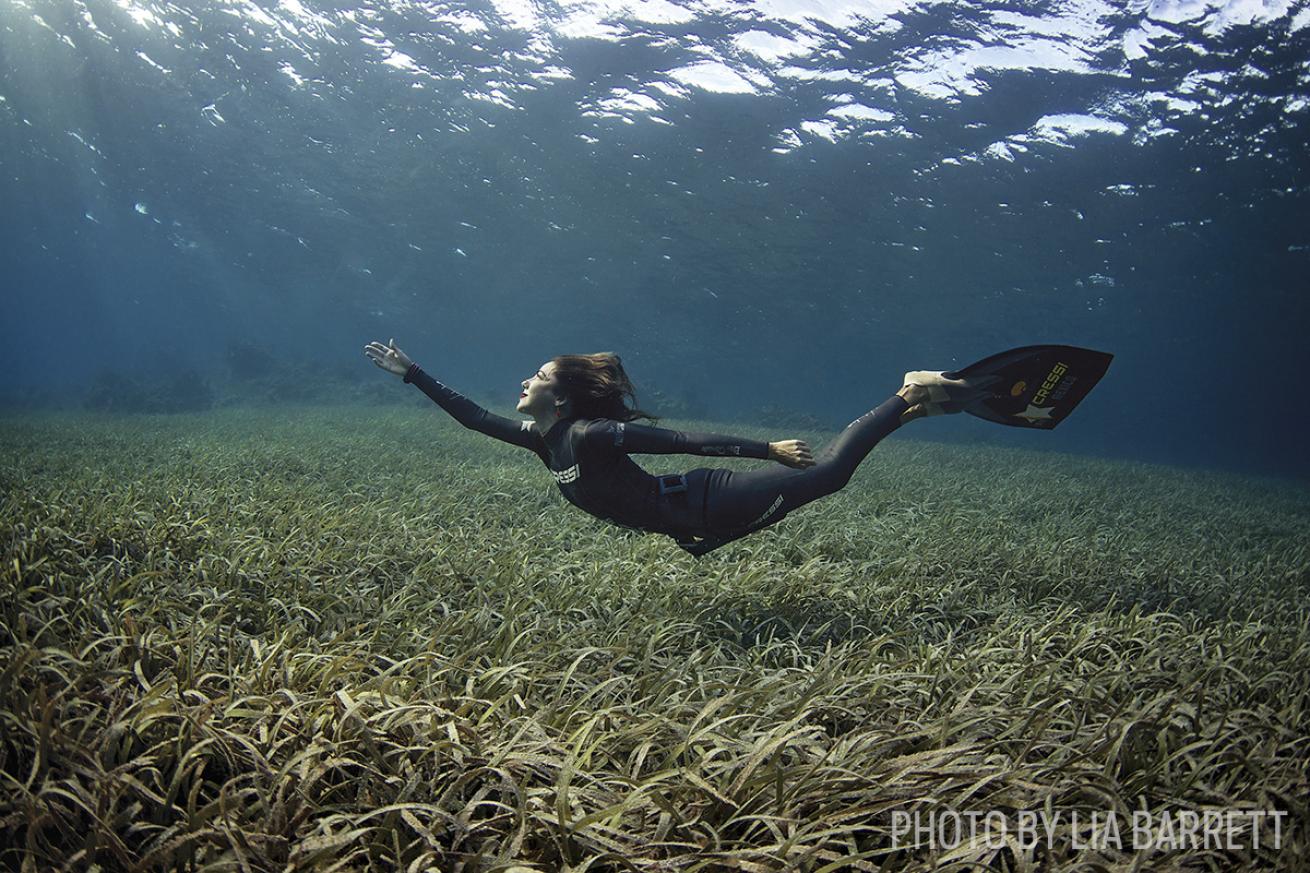 Estrella Navarro freediver model